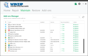 does winzip system utilities suite clear hard drive