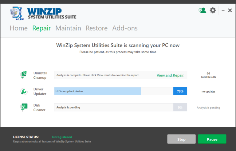 WinZip System Utilities Suite 3.19.1.6 download the last version for apple